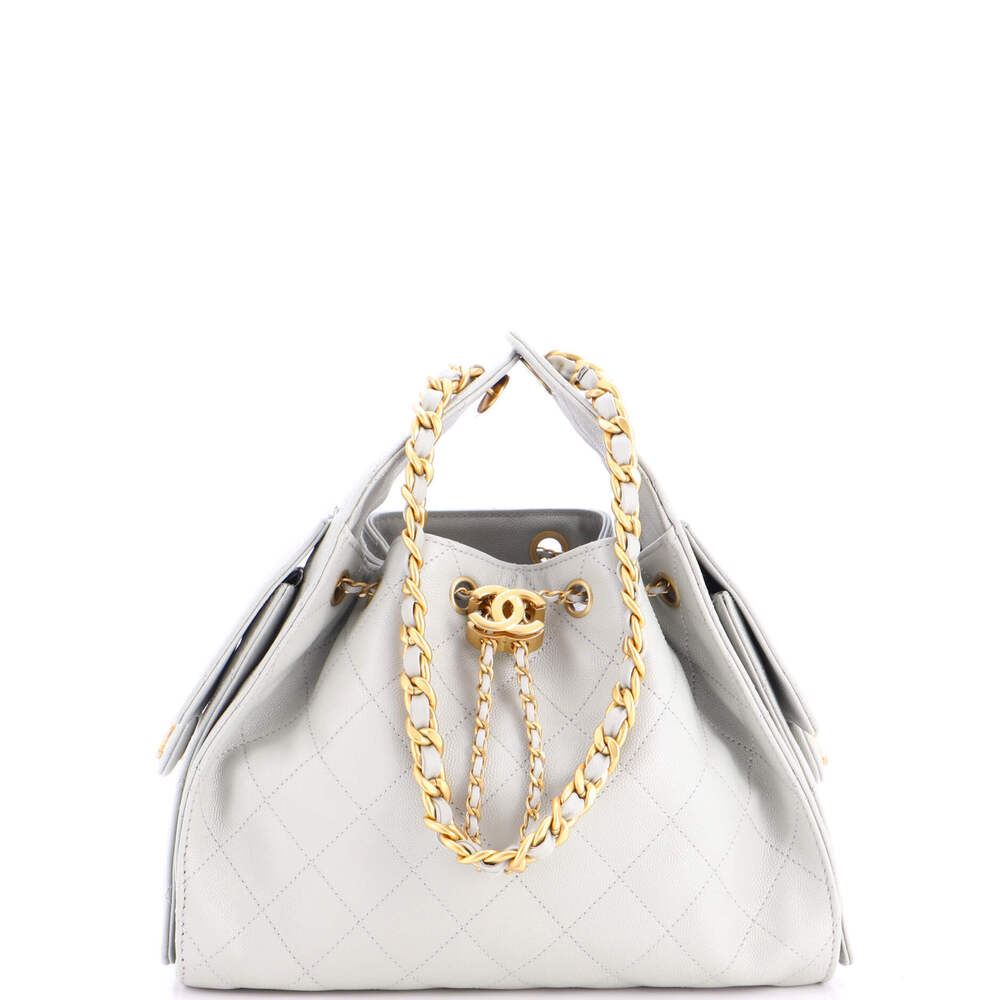 Chanel Small 25 Hobo Bag Quilted Caviar